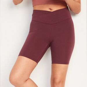 Old Navy Powerchill Crossover Extra High-Rise Bike Shorts Sz 3X NWT 8” Inseam